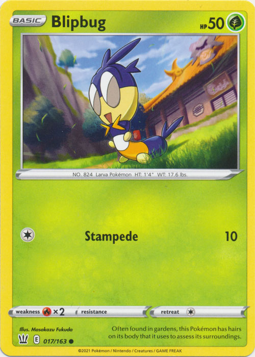 Blipbug 017/163 Common Battle Styles Pokemon TCG - guardiangamingtcgs