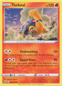 Torkoal 023/172 Uncommon Brilliant Stars Pokemon TCG - guardiangamingtcgs