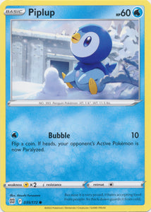 Piplup 035/172 Common Brilliant Stars Pokemon TCG - guardiangamingtcgs