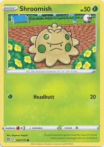 Shroomish 003/172 Common Brilliant Stars Pokemon TCG - guardiangamingtcgs