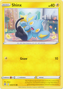 Shinx 049/172 Common Brilliant Stars Pokemon TCG - guardiangamingtcgs