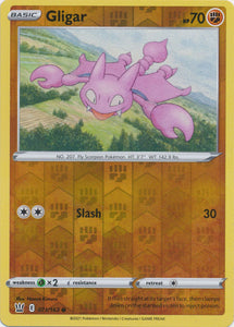 Reverse Holo Gligar 071/163 Common Battle Styles Pokemon TCG - guardiangamingtcgs