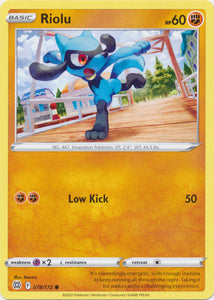 Riolu 078/172 Common Brilliant Stars Pokemon TCG - guardiangamingtcgs