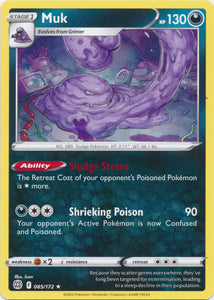 Muk 085/172 Rare Brilliant Stars Pokemon TCG - guardiangamingtcgs