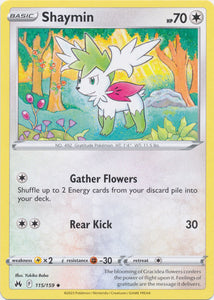 Shaymin 115/159 Uncommon Crown Zenith Pokemon TCG - guardiangamingtcgs