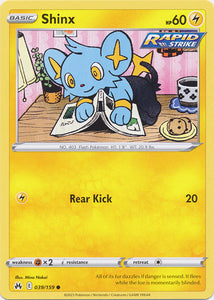 Shinx  039/159 Common Crown Zenith Pokemon TCG - guardiangamingtcgs