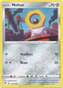 Meltan 129/189 Common Darkness Ablaze Pokemon TCG - guardiangamingtcgs