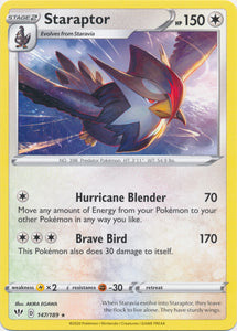 Staraptor 147/189 Rare Darkness Ablaze Pokemon TCG - guardiangamingtcgs