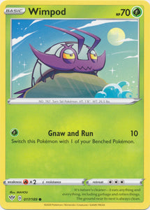 Wimpod 017/189 Common Darkness Ablaze Pokemon TCG - guardiangamingtcgs