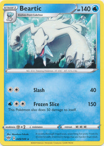 Beartic 049/189 Rare Darkness Ablaze Pokemon TCG - guardiangamingtcgs