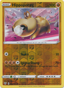 Reverse Holo Hippopotas 093/189 Common Darkness Ablaze Pokemon TCG - guardiangamingtcgs