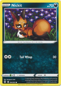 Nickit 104/203 Common Evolving Skies Pokemon TCG - guardiangamingtcgs