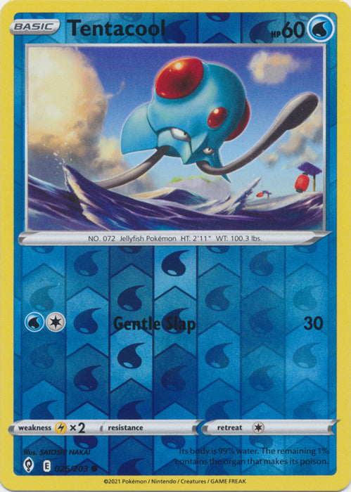 Reverse Holo  Tentacool 026/203 Common Evolving Skies - guardiangamingtcgs