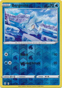 Reverse Holo Bergmite 044/203 Common Evolving Skies Pokemon TCG - guardiangamingtcgs