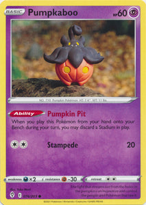 Pumpkaboo 076/203 Common Evolving Skies Pokemon TCG - guardiangamingtcgs