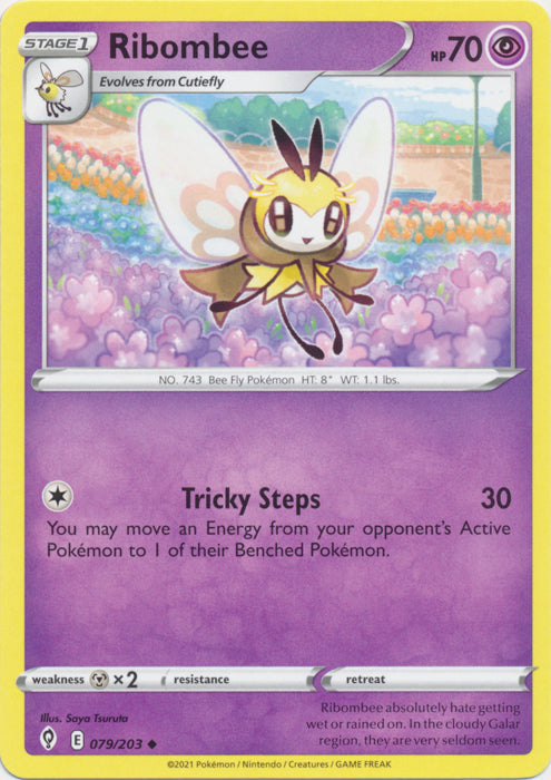 Ribombee 079/203 Uncommon Evolving Skies Pokemon TCG - guardiangamingtcgs