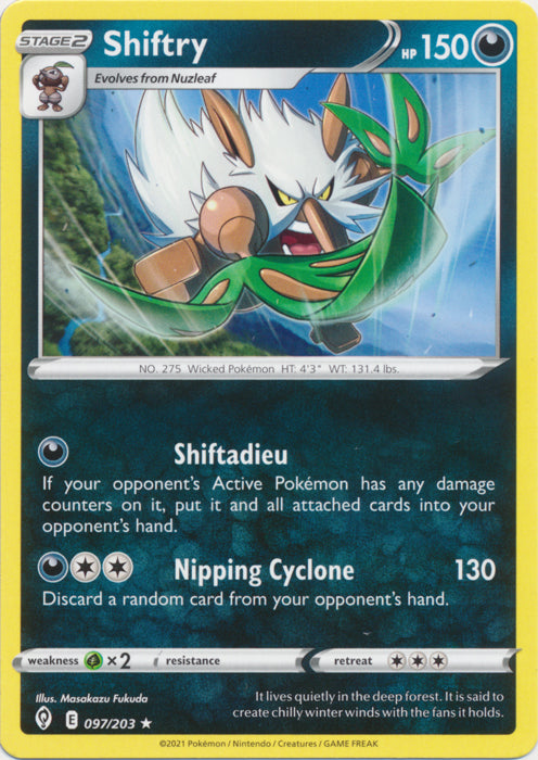 Shiftry 097/203 Rare Evolving Skies Pokemon TCG - guardiangamingtcgs