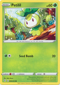 Petilil 009/203 Common Evolving Skies Pokemon TCG - guardiangamingtcgs