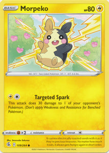 Morpeko  109/264 Common Fusion Strike Pokemon TCG - guardiangamingtcgs