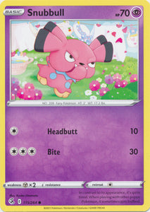 Snubbull 115/264 Common Fusion Strike Pokemon TCG - guardiangamingtcgs