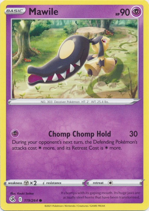 Mawile 119/264 Common Fusion Strike Pokemon TCG - guardiangamingtcgs