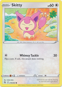 Skitty 210/264 Common Fusion Strike Pokemon TCG - guardiangamingtcgs