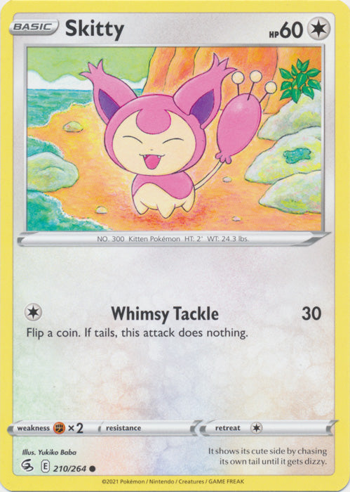 Skitty 210/264 Common Fusion Strike Pokemon TCG - guardiangamingtcgs