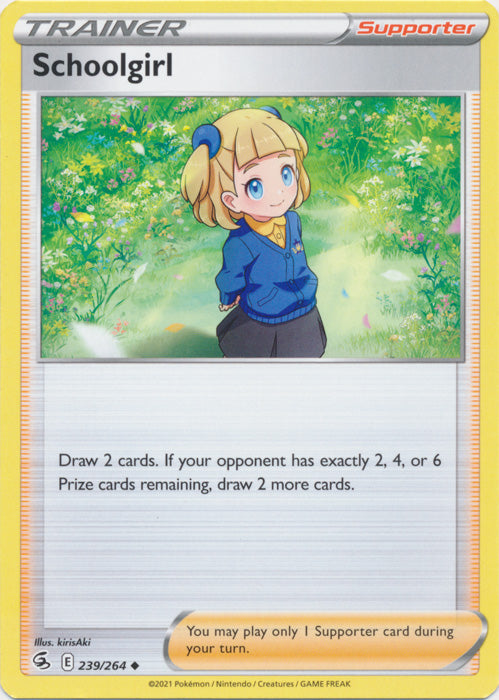 Schoolgirl 239/264 Uncommon Fusion Strike Pokemon TCG - guardiangamingtcgs