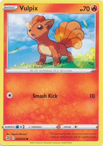 Vulpix  029/264 Common Fusion Strike Pokemon TCG - guardiangamingtcgs