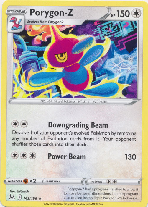 Porygon-Z 142/196 Rare Lost Origin Pokemon TCG - guardiangamingtcgs