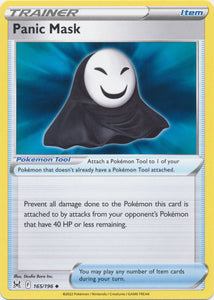 Panic Mask 165/196 Uncommon Lost Origin Pokemon TCG - guardiangamingtcgs