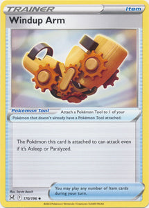 Windup Arm 170/196 Uncommon Lost Origin Pokemon TCG - guardiangamingtcgs