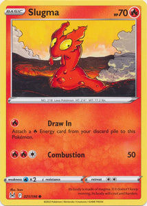 Slugma 021/196 Common Lost Origin Pokemon TCG - guardiangamingtcgs