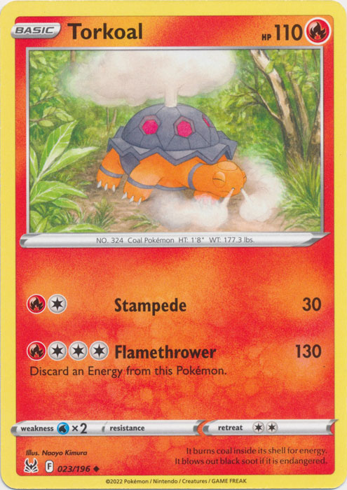 Torkoal 023/196 Uncommon Lost Origin Pokemon TCG - guardiangamingtcgs