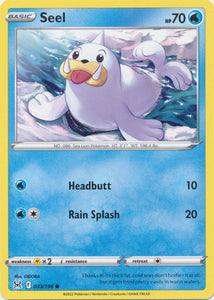 Seel 033/196 Common Lost Origin Pokemon TCG - guardiangamingtcgs