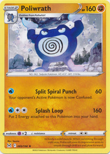 Poliwrath 085/196 Rare Lost Origin Pokemon TCG - guardiangamingtcgs