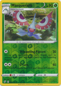 Reverse Holo Masquerain 011/192 Uncommon Rebel Clash Pokemon TCG - guardiangamingtcgs