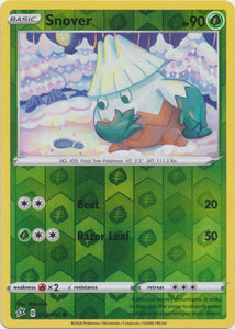 Reverse Holo Snover 012/192 Common Rebel Clash Pokemon TCG - guardiangamingtcgs