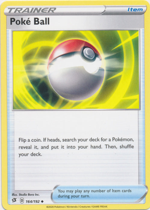 Poke Ball 164/192 Uncommon Rebel Clash Pokemon TCG - guardiangamingtcgs