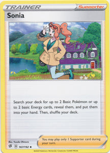 Sonia 167/192 Uncommon Rebel Clash Pokemon TCG - guardiangamingtcgs