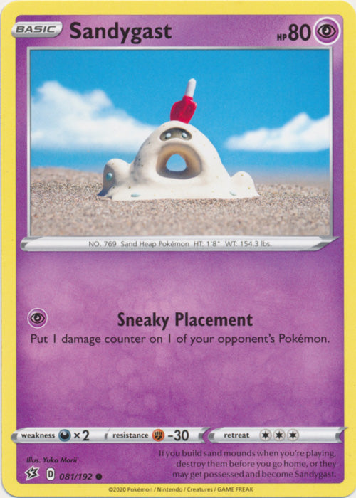 Sandygast 081/192 Common Rebel Clash Pokemon TCG - guardiangamingtcgs