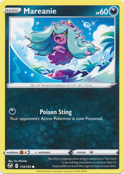 Mareanie 114/195 Common Silver Tempest Pokemon TCG - guardiangamingtcgs