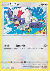 Rufflet 148/195 Common Silver Tempest Pokemon TCG - guardiangamingtcgs