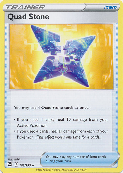 Quad Stone 163/195 Uncommon Silver Tempest Pokemon TCG - guardiangamingtcgs