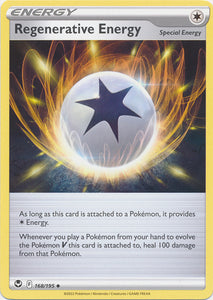 Regenerative Energy 168/195 Uncommon Silver Tempest Pokemon TCG - guardiangamingtcgs