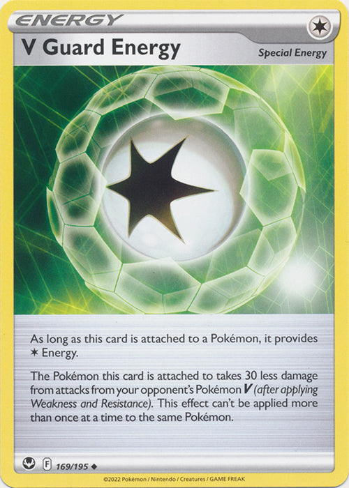 V Guard Energy 169/195 Uncommon Silver Tempest Pokemon TCG - guardiangamingtcgs