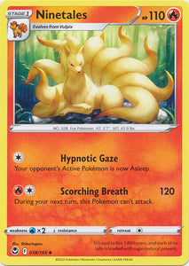 Ninetales 018/195 Uncommon Silver Tempest Pokemon TCG - guardiangamingtcgs