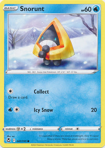 Snorunt 041/195 Common Silver Tempest Pokemon TCG - guardiangamingtcgs