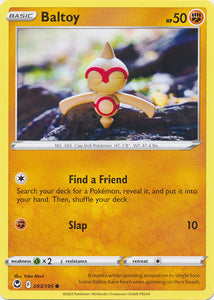 Baltoy 093/195 Common Silver Tempest Pokemon TCG - guardiangamingtcgs