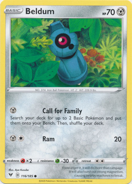Beldum 116/185 Common Vivid Voltage Pokemon TCG - guardiangamingtcgs